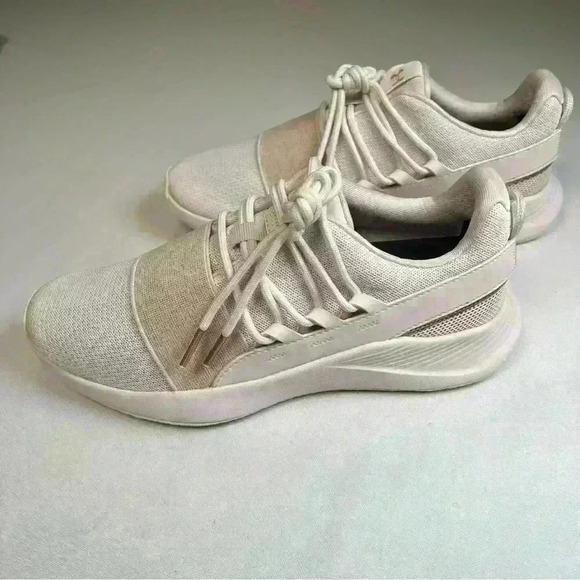 Under armor Charged Breathe Metallic Sport Style Running Sneakers Sz 7.5 - Picture 3 of 16